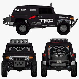 Offroad-005 Millenworks 4x4 Offroad Car-3D Low Poly-Game Ready Model