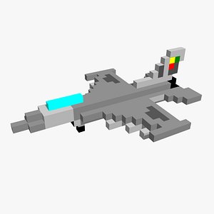 F16 Falcon - pixelated