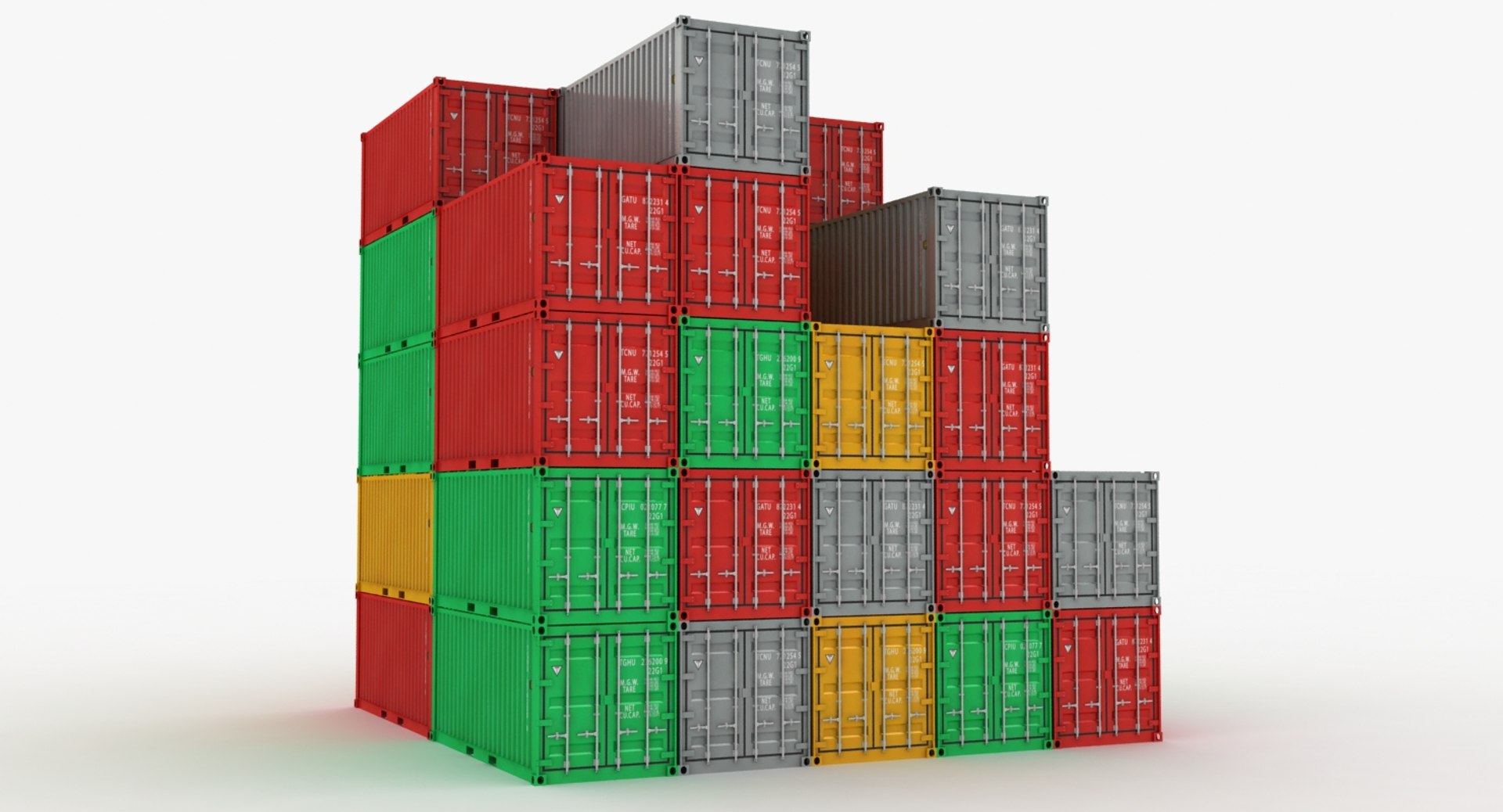 Container Pile 3D - TurboSquid 1294899