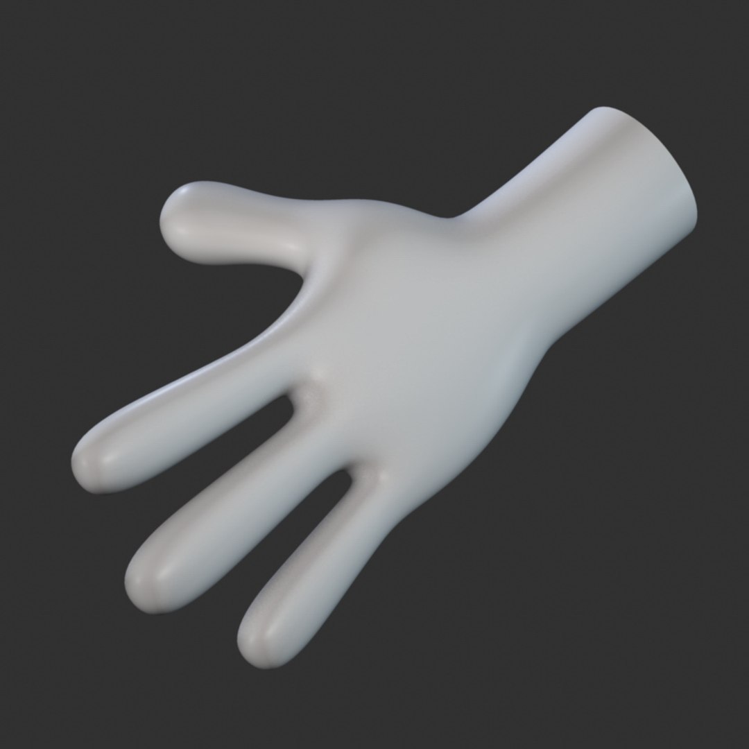 c4d cartoon hand no:5