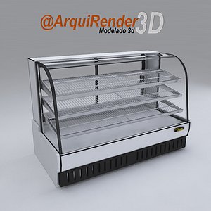 3d bakery case model