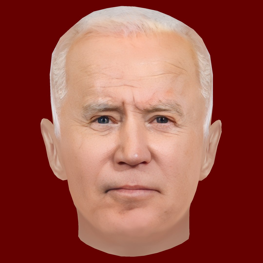 3D Model Low Poly Head Of The President - Joe Biden - TurboSquid 2206365