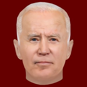 Low Poly Head of the President - Joe Biden