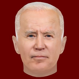 Low Poly Head of the President - Joe Biden