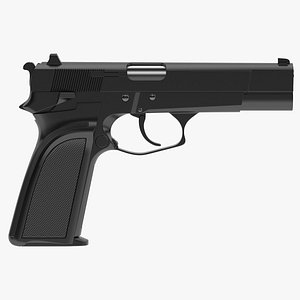 FN HP-DA Pistol 3D model