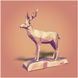 cartoon toon deer 3D