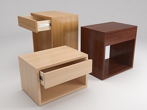 free obj mode cube modern bedside drawer