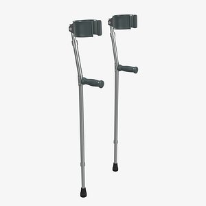 Lightweight walking forearm crutches