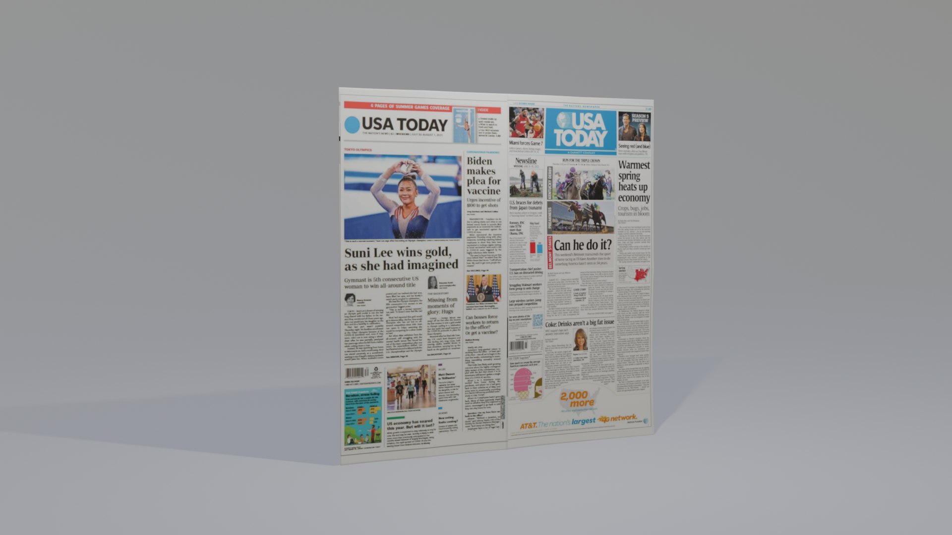 3D Newspaper - TurboSquid 2222456