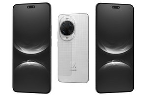 3D Huawei nova 14 Ultra Floating Light White Low Poly