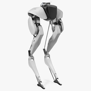 Bipedal Robot Grey 3D model