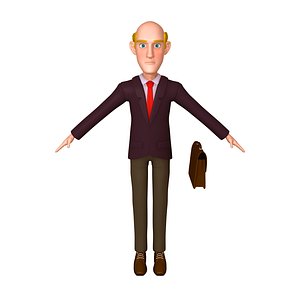 Business Man Cartoon 02