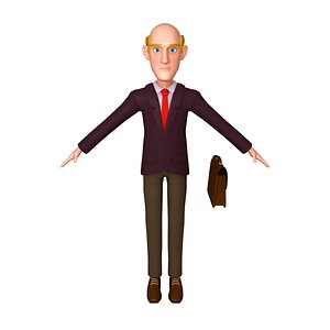 Business Man Cartoon 02