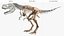 Scheletro di T-Rex predisposto per set di animazione Blender