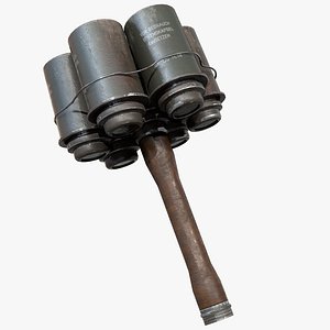3D stick grenade games weapon model