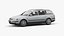 Volkswagen Passat 2001 camioneta lowpoly