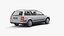 Volkswagen Passat 2001 camioneta lowpoly