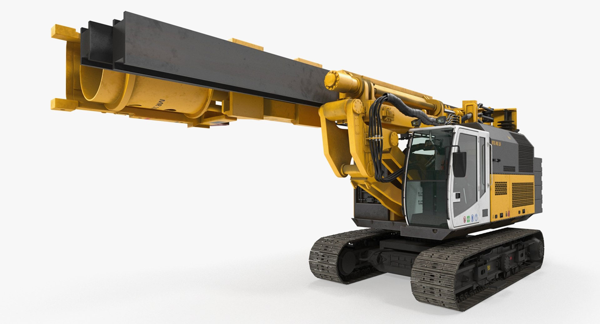 Drill Machine Bauer RG16T Folded 3D model preview