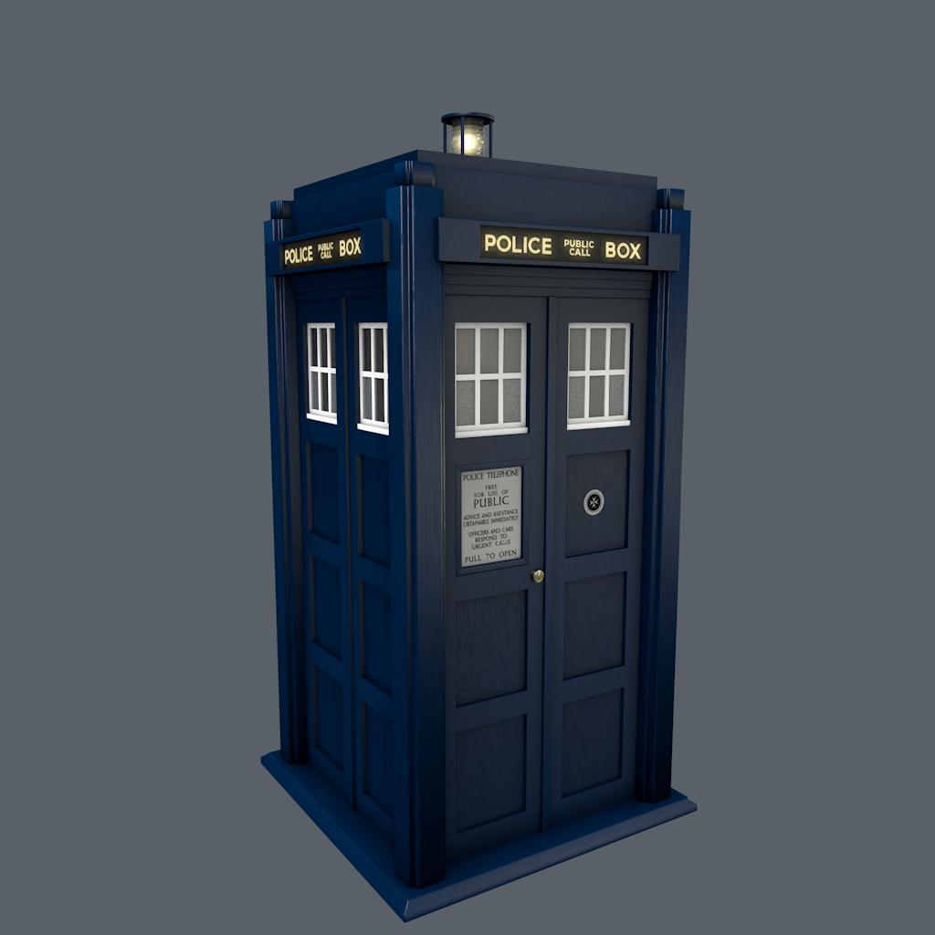 free tardis brachacki version 3d model