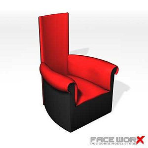 3d armchair chair model