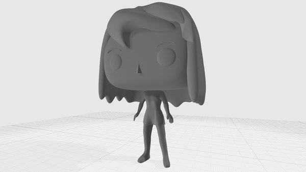 3D FunkoPopDIYGirlCustom3DPrintModel