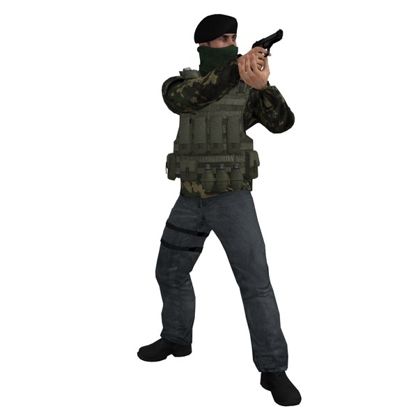 3d rigged ira soldier