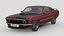 Low Poly Car - Ford Mustang Mach 1 351 1969