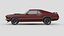 Low Poly Car - Ford Mustang Mach 1 351 1969