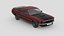 Low Poly Car - Ford Mustang Mach 1 351 1969