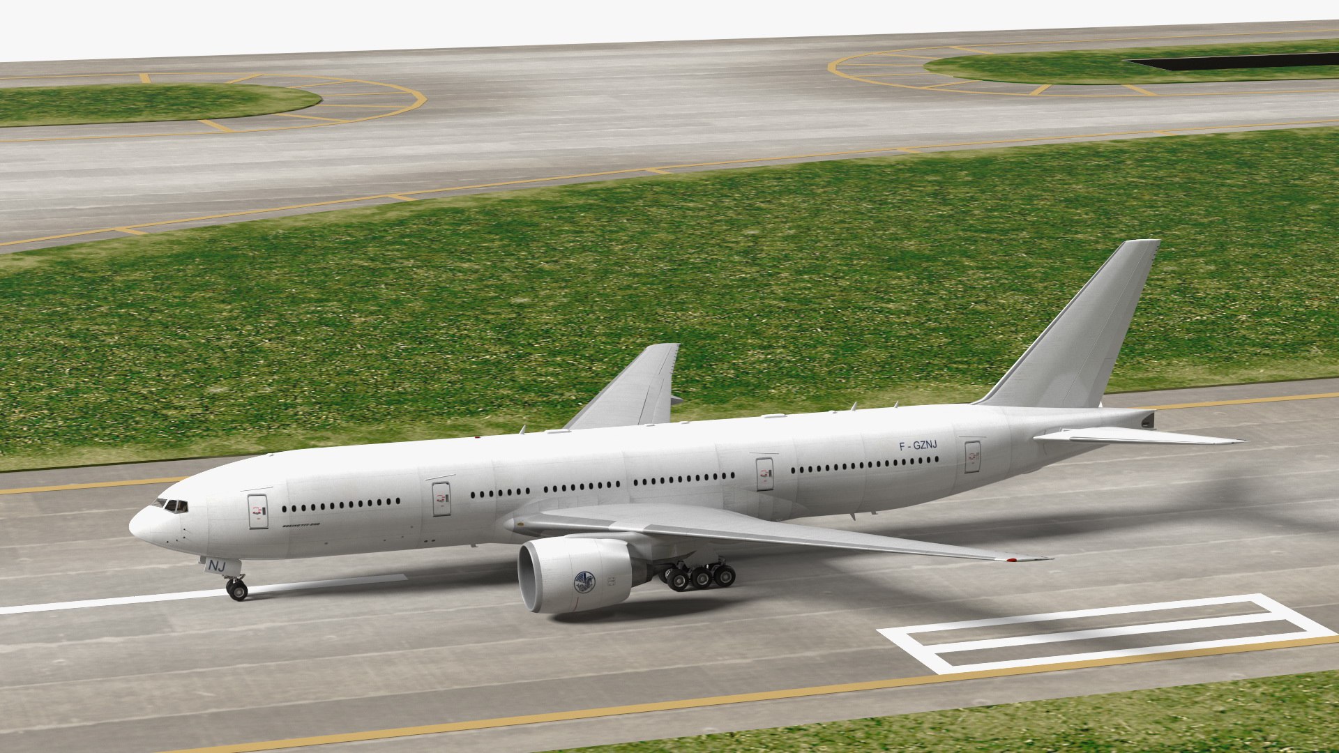 3D Airport Runway With Boeing 777 200 model https://p.turbosquid.com/ts-thumb/SL/yhvK1X/el/airportrunwaywithboeing7772003dmodel014/jpg/1651840144/1920x1080/fit_q87/6becfab28758740384fa92904fad2316e3bee6f9/airportrunwaywithboeing7772003dmodel014.jpg