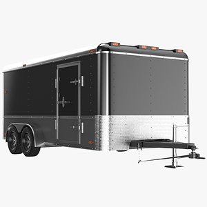 Detailed Cargo Trailer model