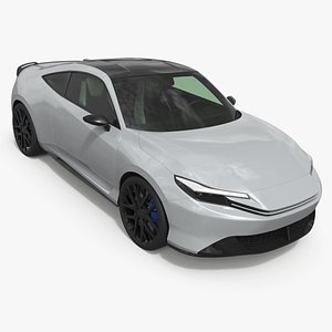 Next Generation Sports Coupe 2026 Gray Simplified 3D model