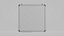 Customizable Wall-Mounted Whiteboard - Square Metal Writing Board