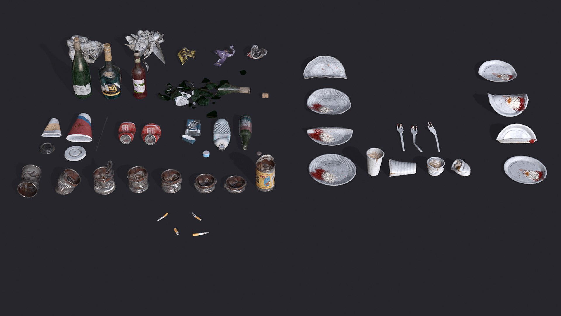 3D Trash Set 2 PBR Game Ready model https://p.turbosquid.com/ts-thumb/SM/ARsXrH/b1/screenshot020/jpg/1626003300/1920x1080/fit_q87/3ceda8c7332f9399b5a82b6ef8afd4014f036036/screenshot020.jpg