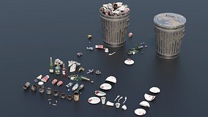 Trash Set 2 PBR Game Ready