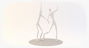 3D dcpa dance dancers sculpture model