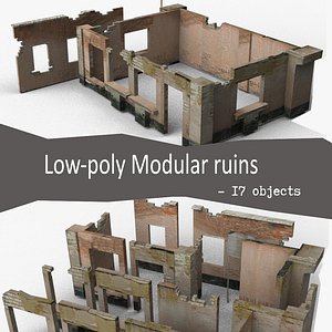 3d model modular ruins
