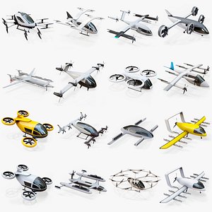 X14 Flying Taxi eVTOL PBR Package
