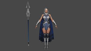 3D valkyrie low-poly