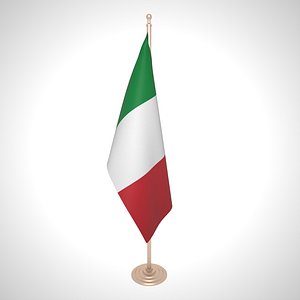 3D italy flag