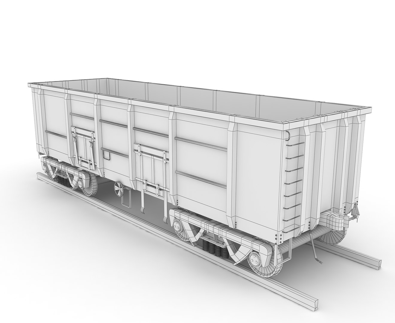 3D Rail Wagon TurboSquid 1783564