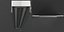 3d bathroom wall mirror neon light model