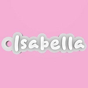 3D 3D Printable Personalized Isabella Name Keychain Tag model