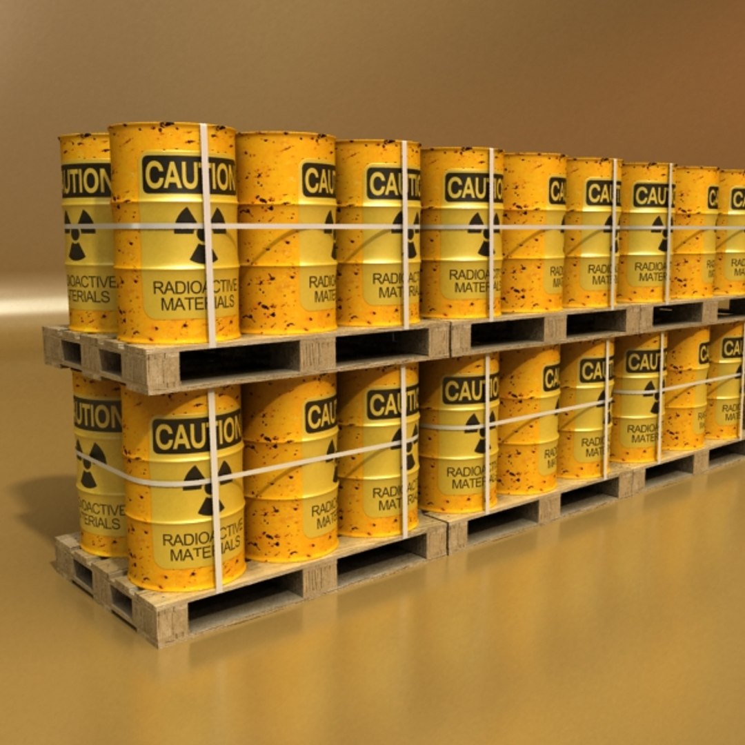 3d Radioactive Barrel Pallet Resolution