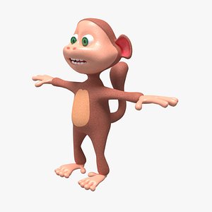 monkey cartoon 3D