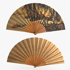 3D model Traditional Chinese Fan