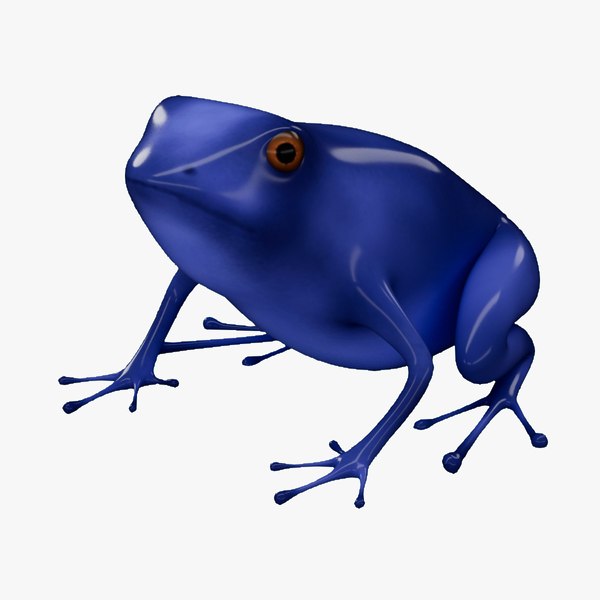 3D Blue Tree Frog 3D model