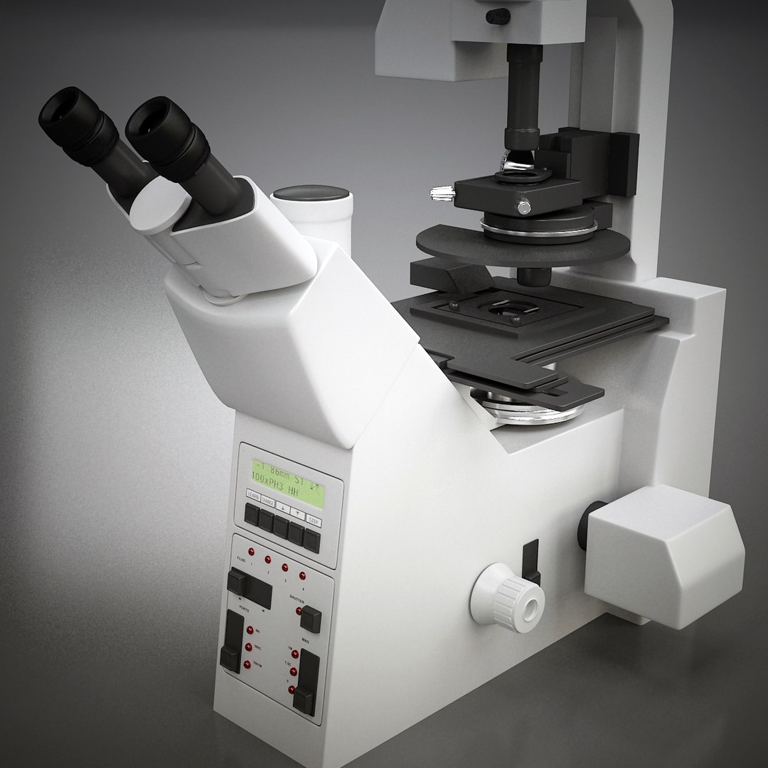 3d Model Dm Ire Microscope