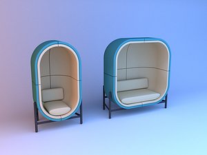 Capsule Office Furniture 3D model
