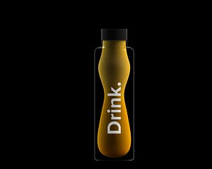 3D modern bottle